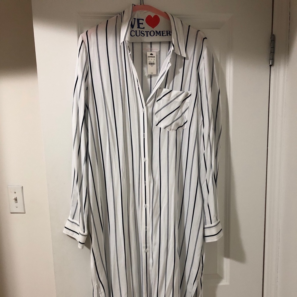 Button Down T-Shirt Dress